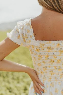 Henly Golden Girl Floral Maxi Dresses