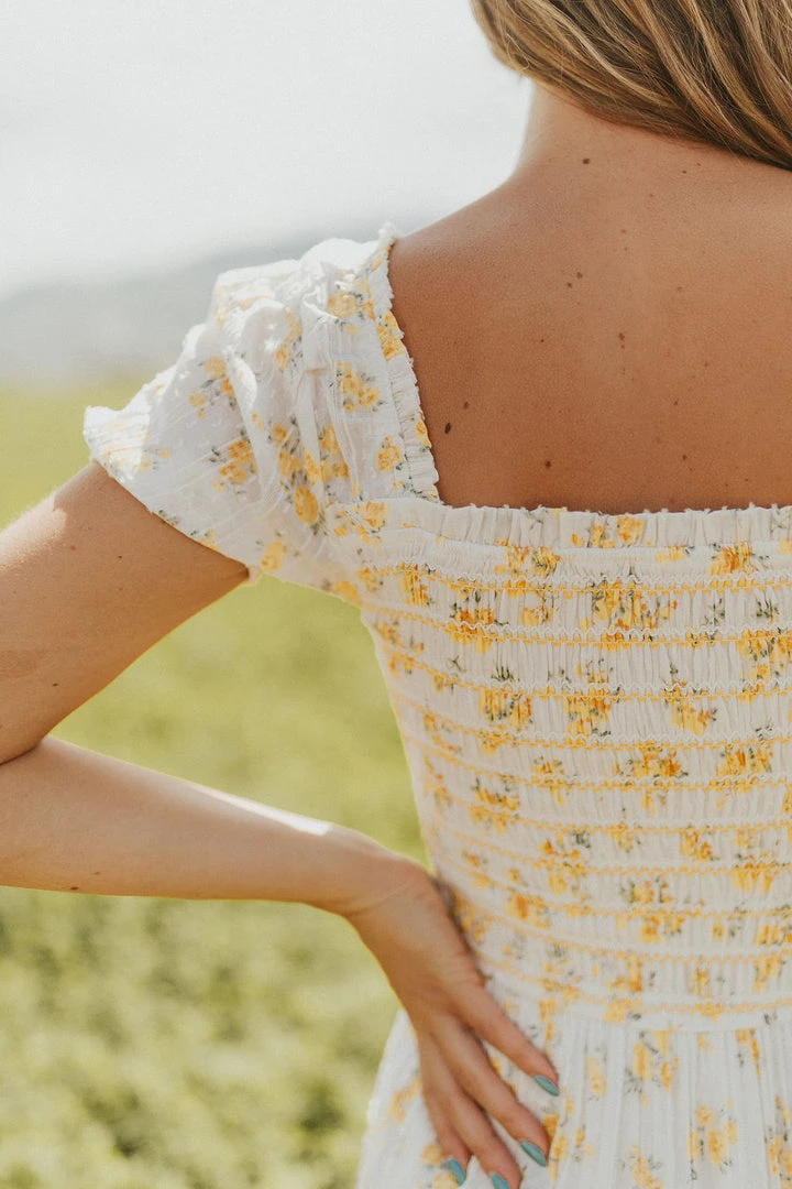 Henly Golden Girl Floral Maxi Dresses