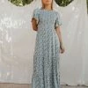 Henly Lena Floral Maxi In Blue