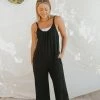 Henly Brie Linen Jumpsuit In Black Jumpsuits