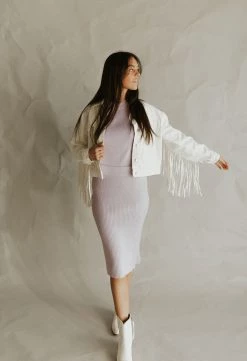 Henly *Carmen Sweater In Lilac XL/Plus Available