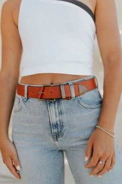 Henly Free People We The Free Getty Leather Belt In Sedona