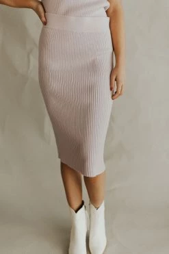 Henly *Carmen Sweater Skirt In Lilac XL/Plus Available