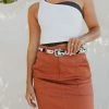 Henly Kelsie Mini Skirt In Terracotta