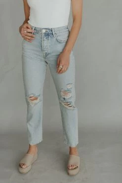 Henly Denim Free People Bren Boyfriend In Sunbleached