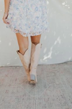 Henly Samara Tall Boot In Beige Shoes