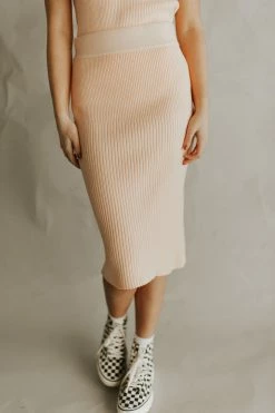 Henly SETS Carmen Sweater Skirt In Peach