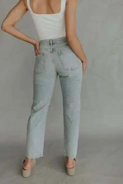 Henly Denim Free People Bren Boyfriend In Sunbleached