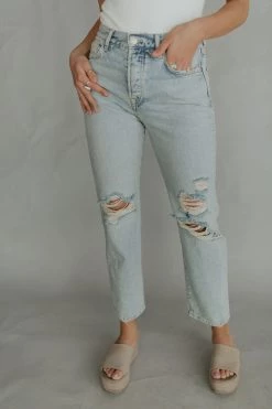 Henly Denim Free People Bren Boyfriend In Sunbleached