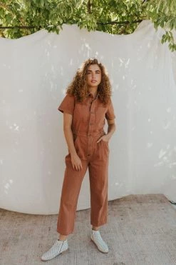 Henly NEW ARRIVALS Rory Jumpsuit In Clay