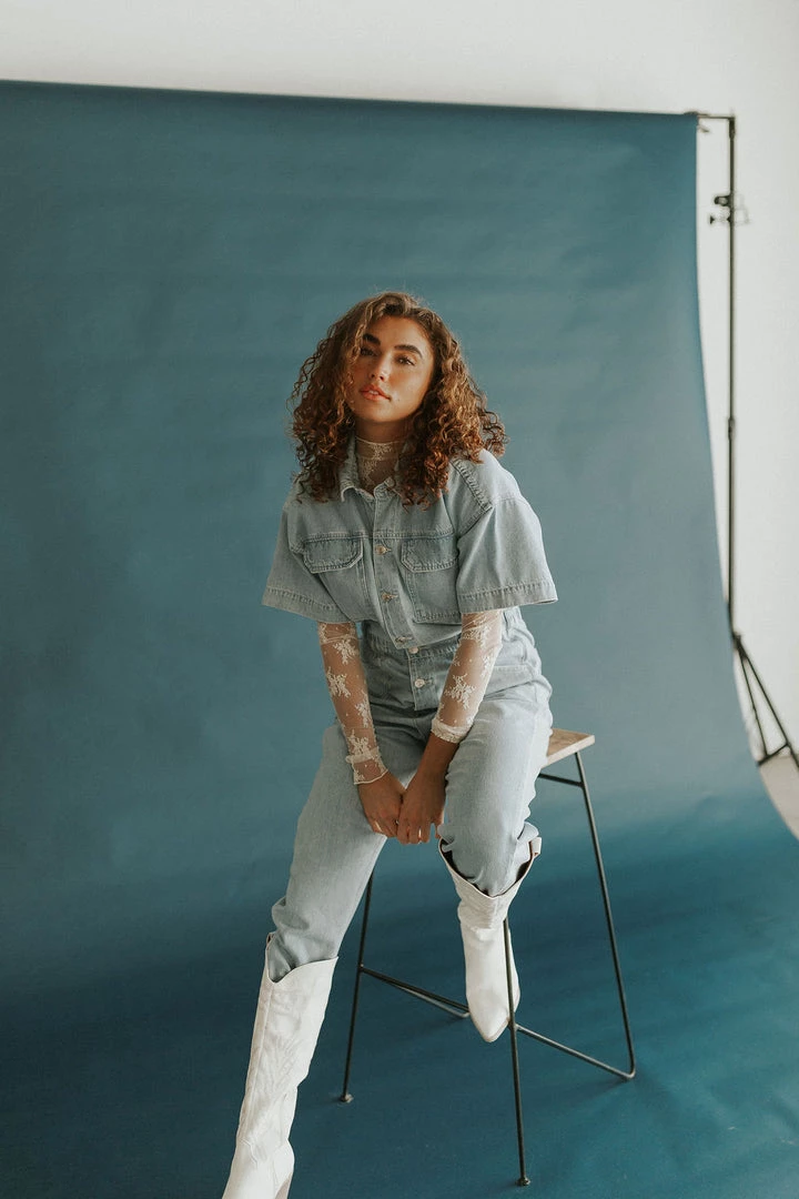 Henly Free People Marci Jumpsuit In Clear Skies Jumpsuits