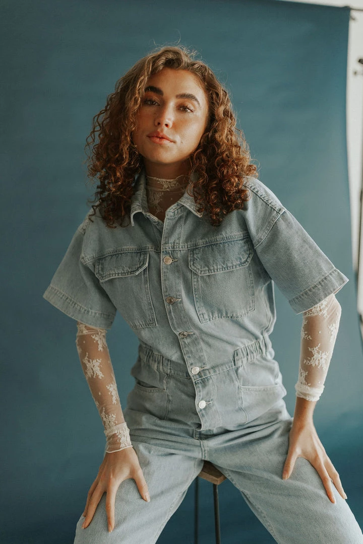 Henly Free People Marci Jumpsuit In Clear Skies Jumpsuits