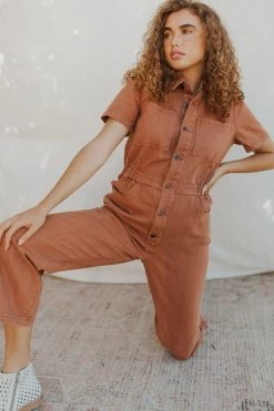 Henly NEW ARRIVALS Rory Jumpsuit In Clay