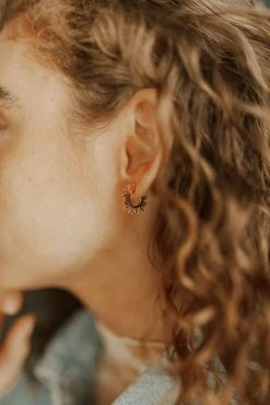 Henly Sun Burst Hoops MINI