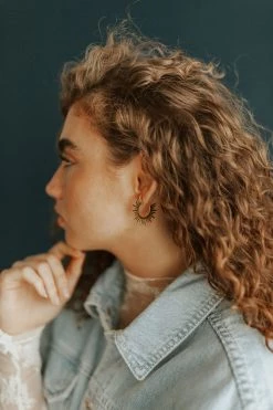 Henly Accessories Sun Burst Hoops LARGE