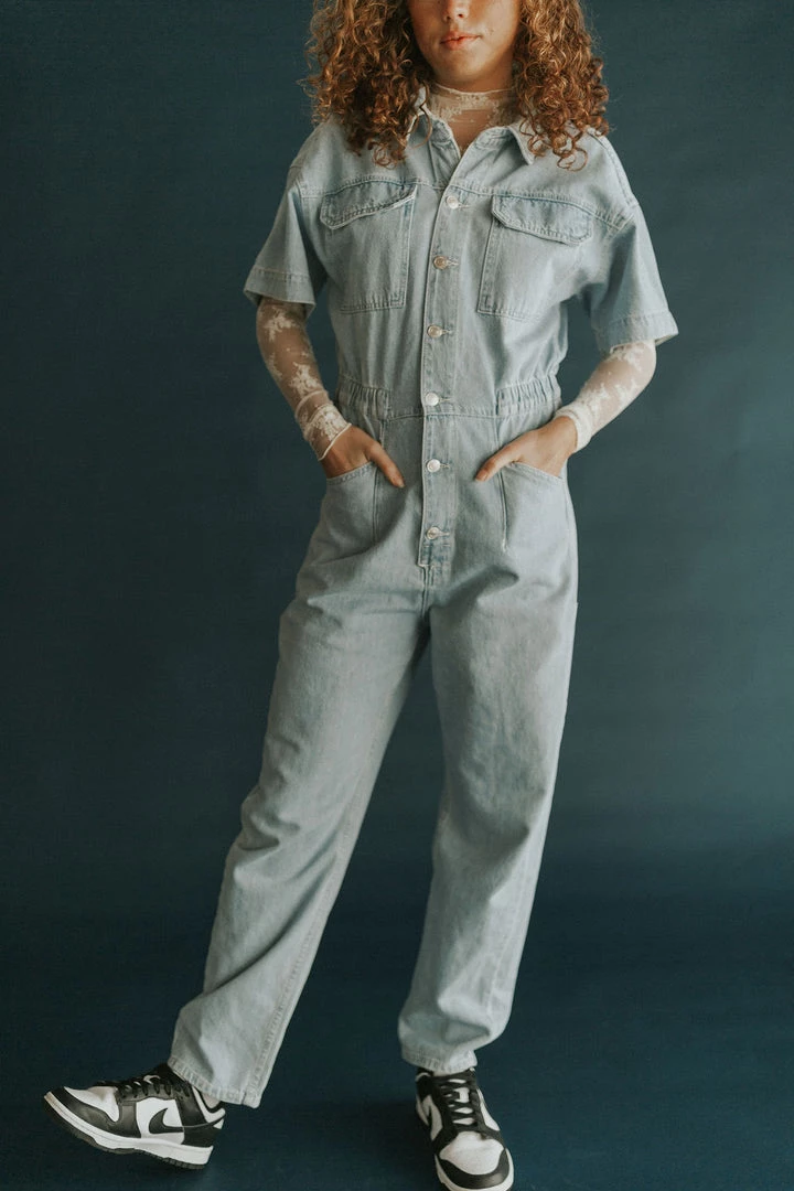 Henly Free People Marci Jumpsuit In Clear Skies Jumpsuits