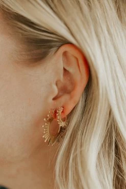 Henly Sun Burst Hoops MINI