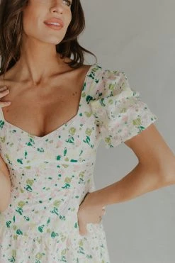 Henly Felicia Eyelet Midi Dresses