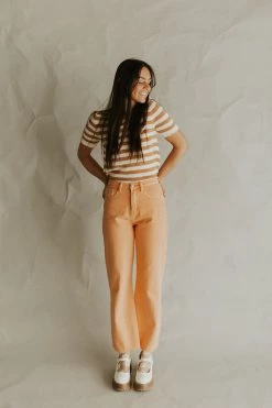 Henly Tops Laurie Stripe Ribbed Top