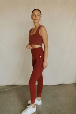 Henly Free People Good Karma Legging In Canyon Clay SETS