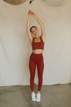 Henly Free People Good Karma Legging In Canyon Clay SETS