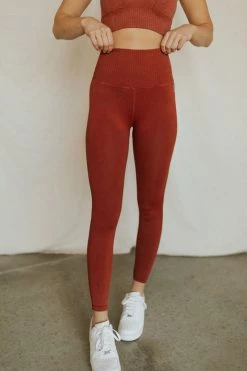 Henly Free People Good Karma Legging In Canyon Clay SETS