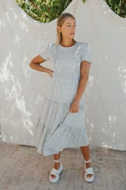 Henly On The Vine Smocked Midi Dresses