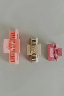 Henly *Square Claw Clip - 3 Colors Accessories