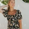 Henly Millie Floral Maxi In Black