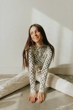 Henly FYI Checkered Top Tops