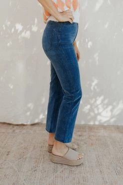 Henly Megs Pants In Dusty Blue