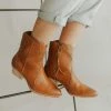 Henly Dallas Western Bootie In Camel Shoes