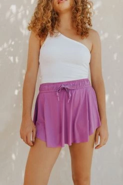 Henly NEW ARRIVALS Free People On Point Skort In Heliotrope
