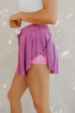 Henly NEW ARRIVALS Free People On Point Skort In Heliotrope