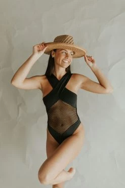 Henly Futuro One Piece Suit In Black Swim