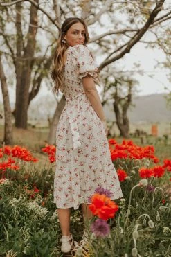 Henly Orchard Smocked Midi