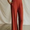 Henly Brie Linen Pants In Burnt Red Pants/Shorts