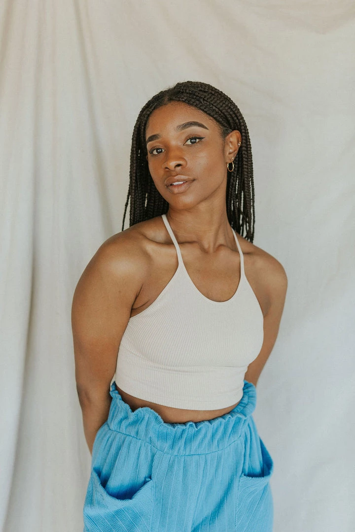 Henly Loungewear Free People Happiness Runs Crop Tank In Sandshell