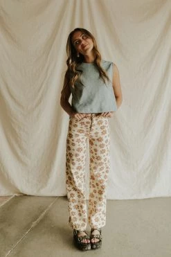 Henly Daisy Me Smilin' Denim Pants