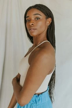 Henly Loungewear Free People Happiness Runs Crop Tank In Sandshell