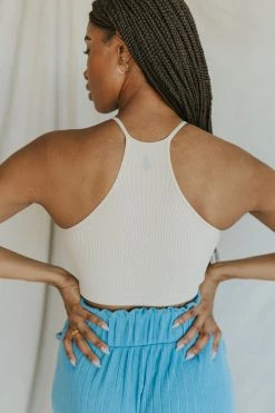 Henly Loungewear Free People Happiness Runs Crop Tank In Sandshell