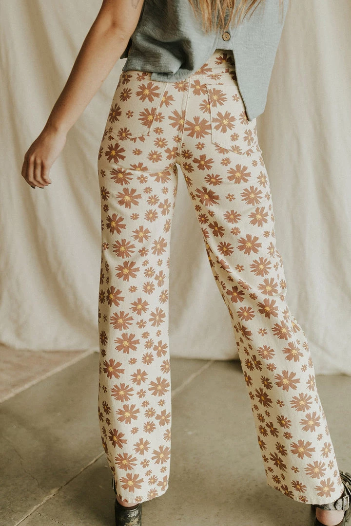 Henly Daisy Me Smilin' Denim Pants