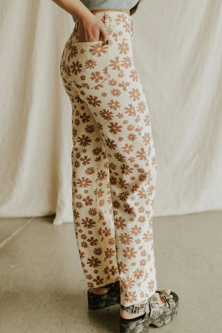 Henly Daisy Me Smilin' Denim Pants