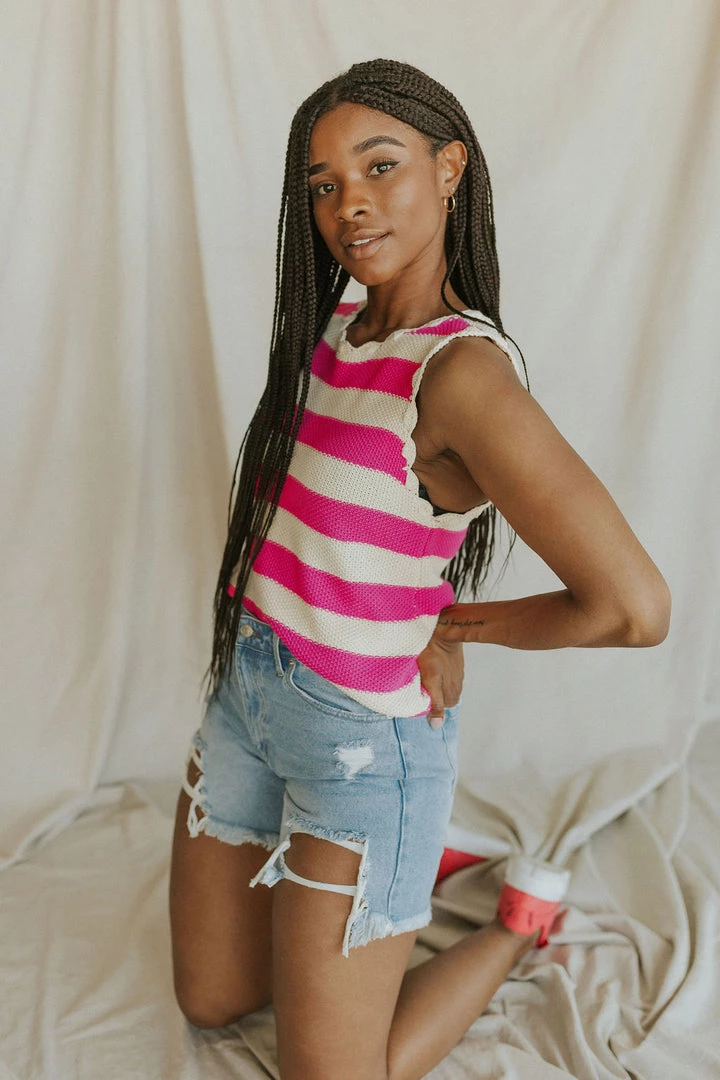 Henly Bennie Distressed Denim Shorts