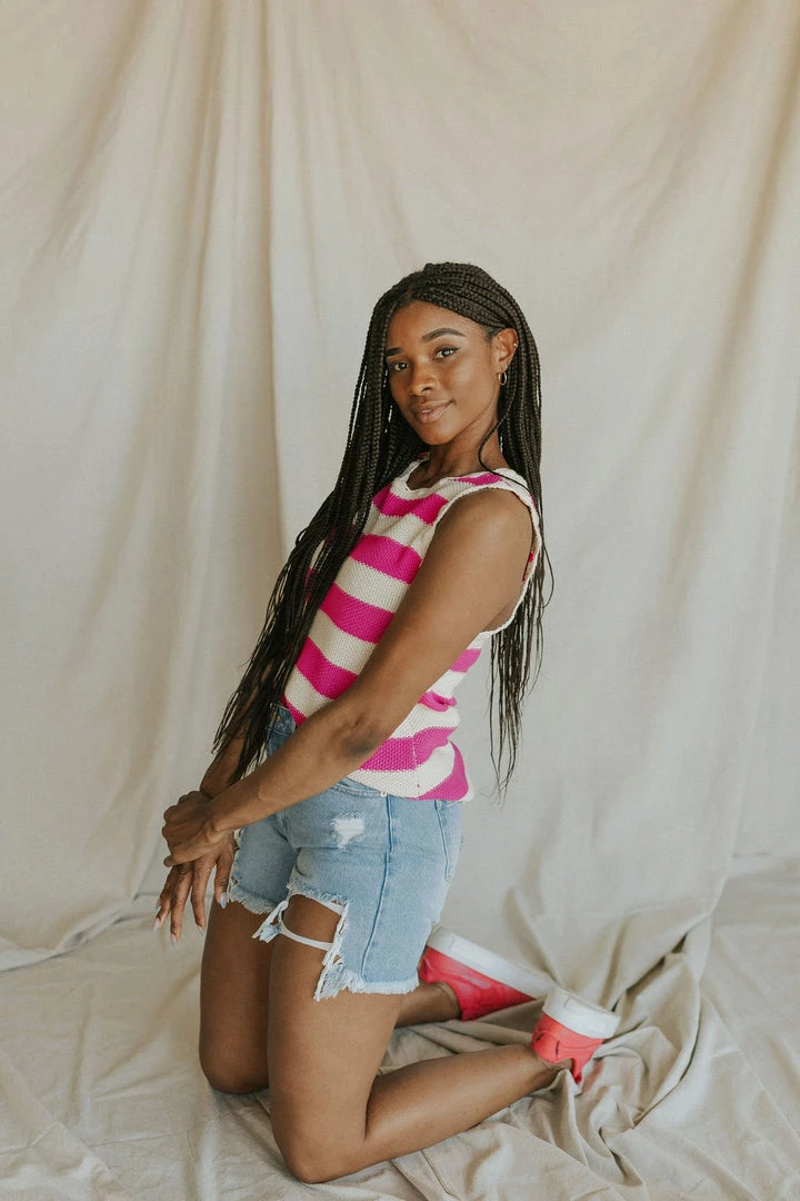 Henly Bennie Distressed Denim Shorts