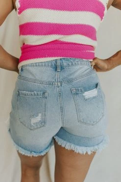 Henly Bennie Distressed Denim Shorts
