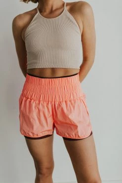 Henly Free People Way Home Short In Papaya Punch