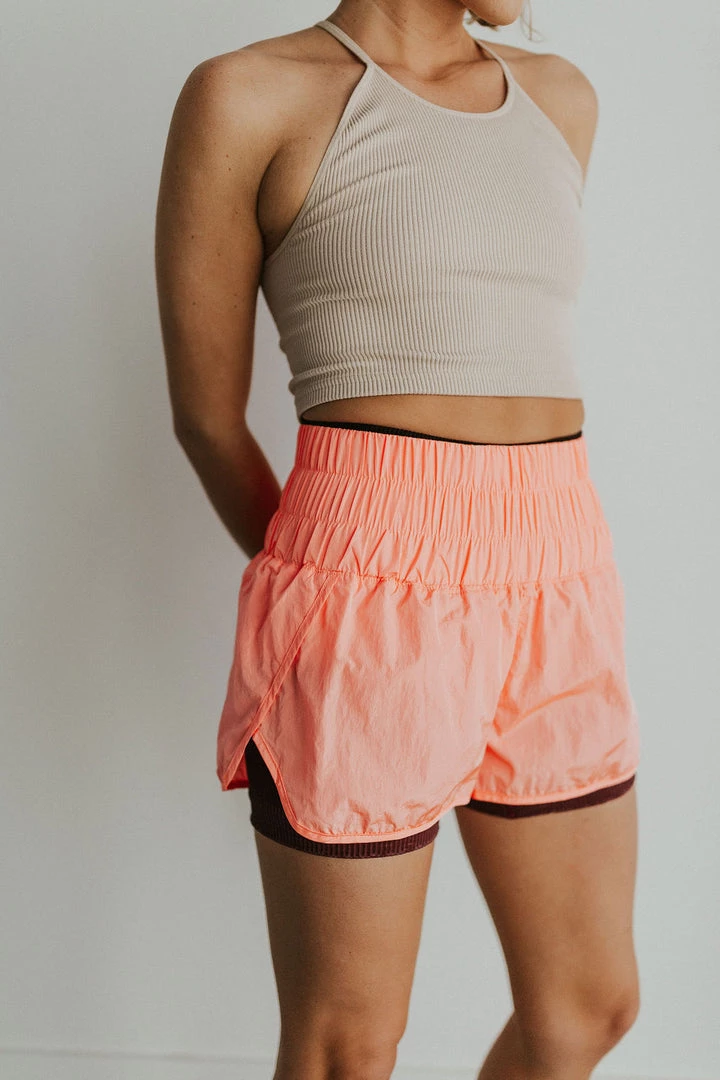 Henly Free People Way Home Short In Papaya Punch