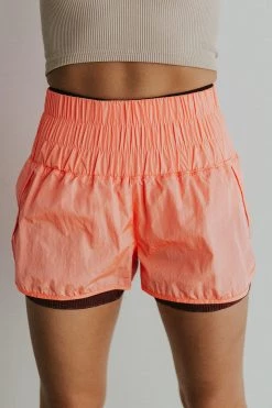 Henly Free People Way Home Short In Papaya Punch
