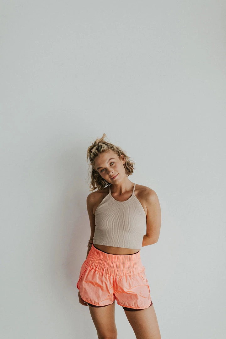 Henly Free People Way Home Short In Papaya Punch